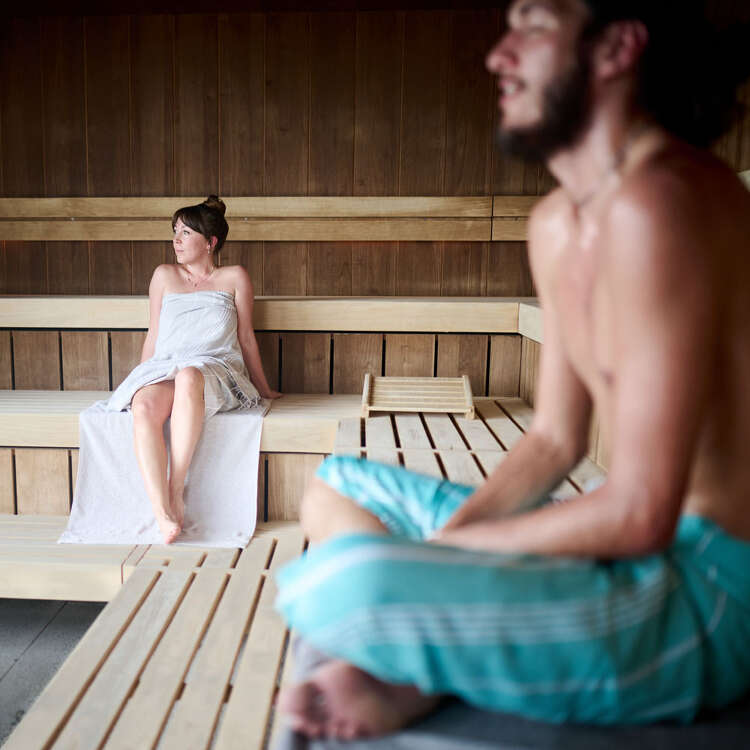 Entspannung in der Aquaria Gipfelsauna
