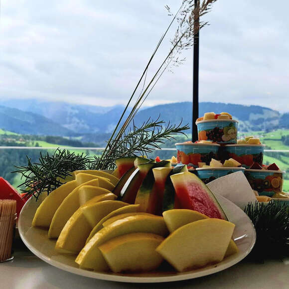 Aquaria Saunatag mit Obstteller