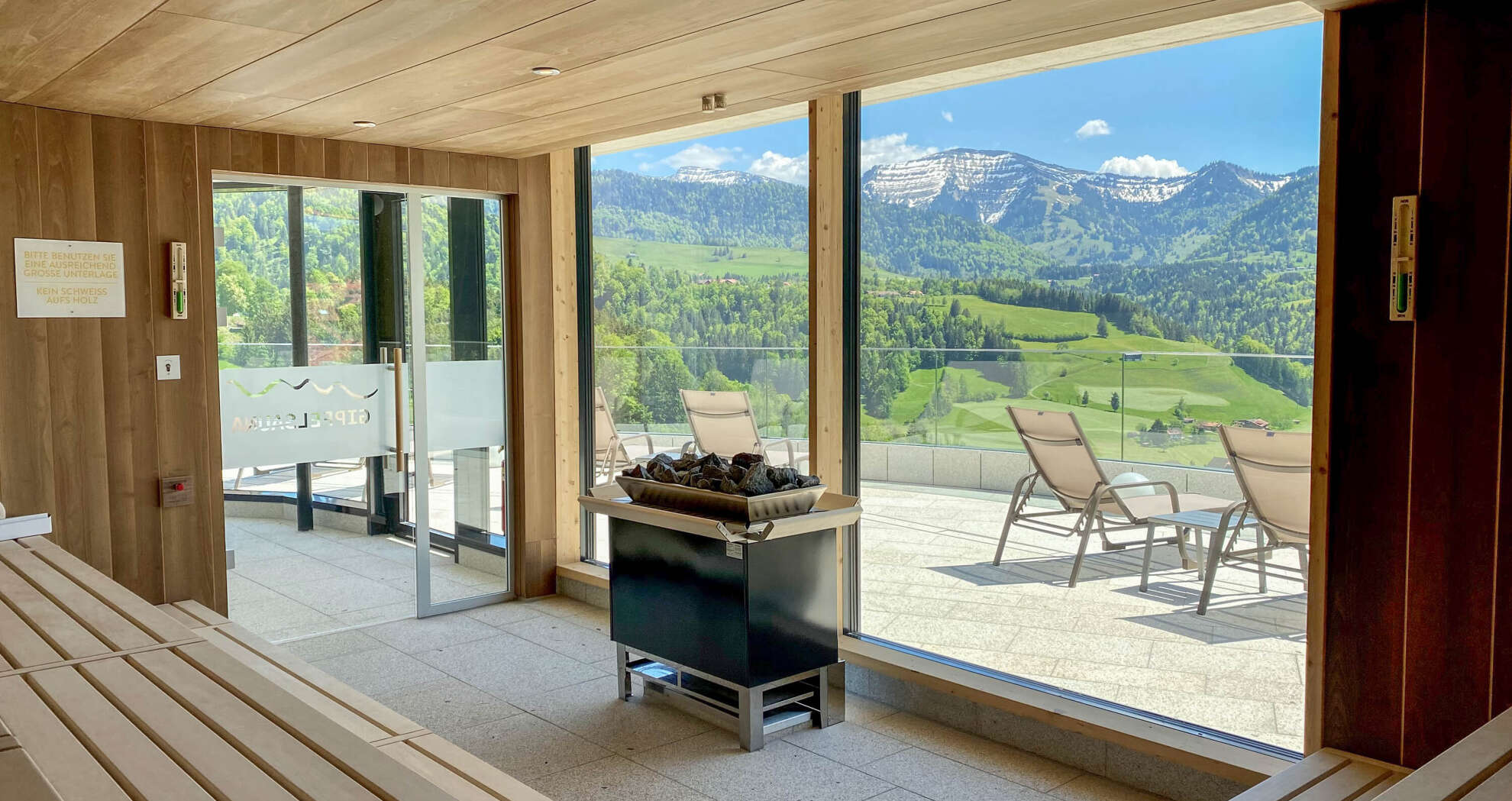 Panoramasauna im Erlebnisbad Aquaria