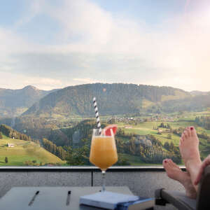 Ausblick von der Aquaria Sonnenterrasse