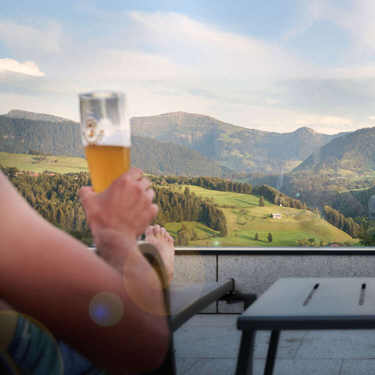 Ausblick von der Aquaria Sonnenterrasse